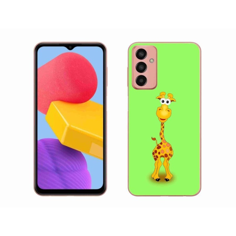 Zselés borító mmCase mobil Samsung Galaxy M13 - rajzfilm zsiráf