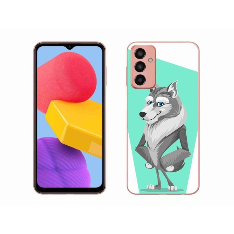 Zselés borító mmCase Samsung Galaxy M13 készülékhez - rajzfilm farkas