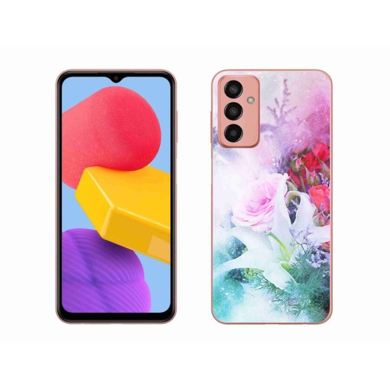 Gél borító mmCase mobiltelefonhoz Samsung Galaxy M13 - virágok 4