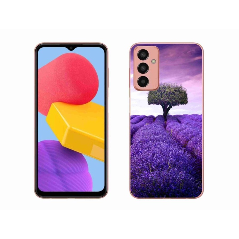 Gél védőhuzat mmCase Samsung Galaxy M13 készülékhez - levendula rét