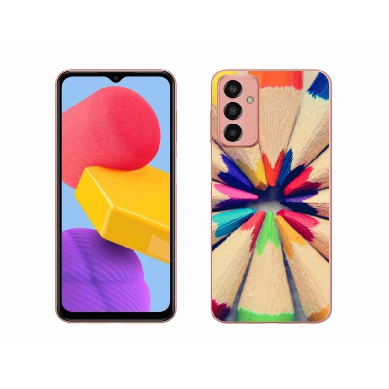 Gél védőhuzat mmCase Samsung Galaxy M13 készülékhez - zsírkréták