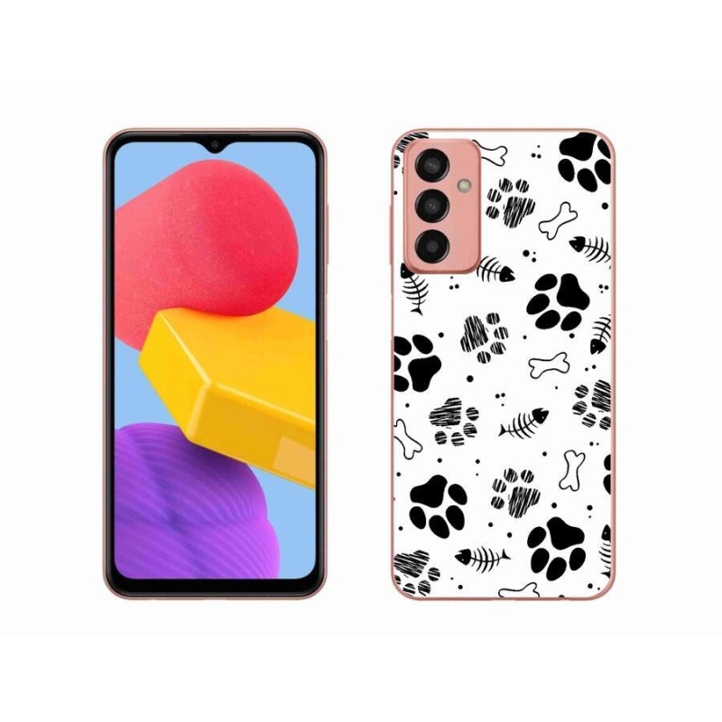 Gél borítás mmCase Samsung Galaxy M13 készülékhez - kutyamancsok 1