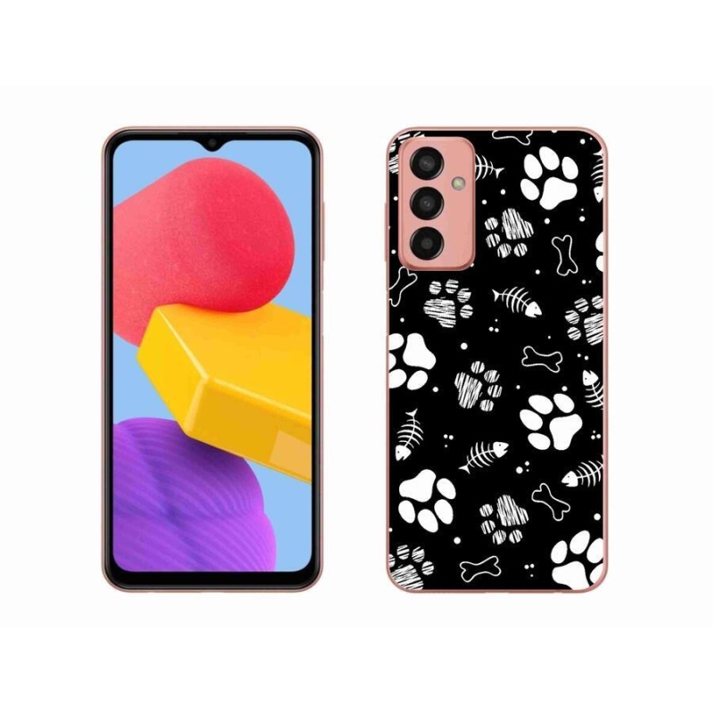 Gél borító mmCase Samsung Galaxy M13 készülékhez - kutyamancsok