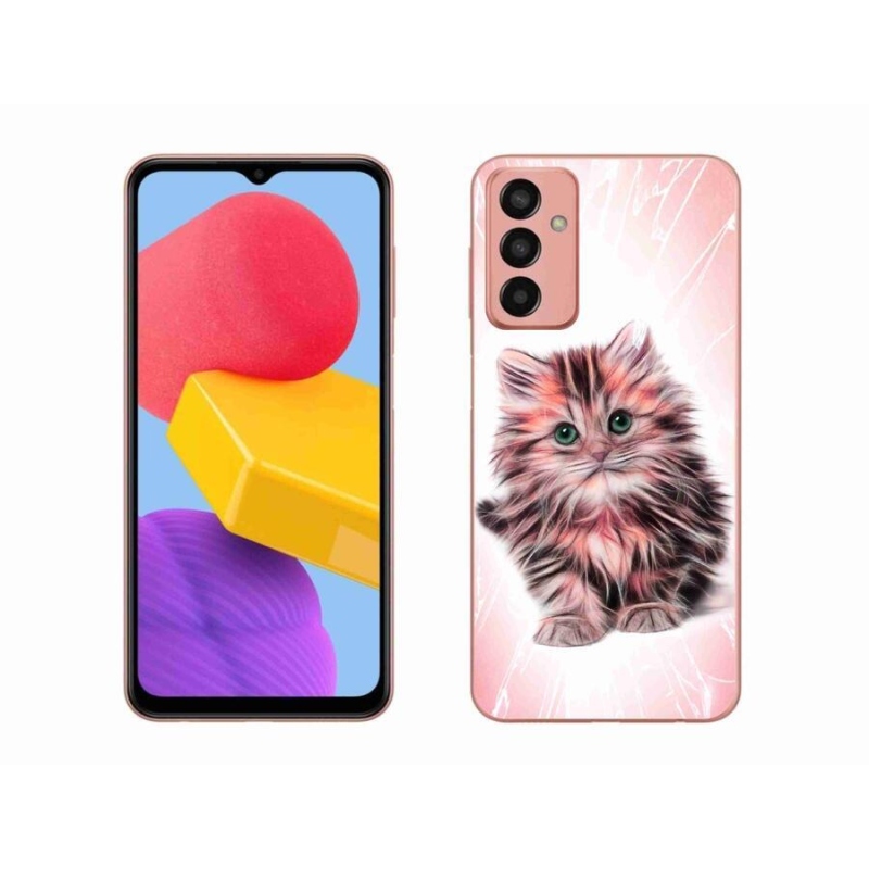 Gél borítás mmCase Samsung Galaxy M13 készülékhez - aranyos cica