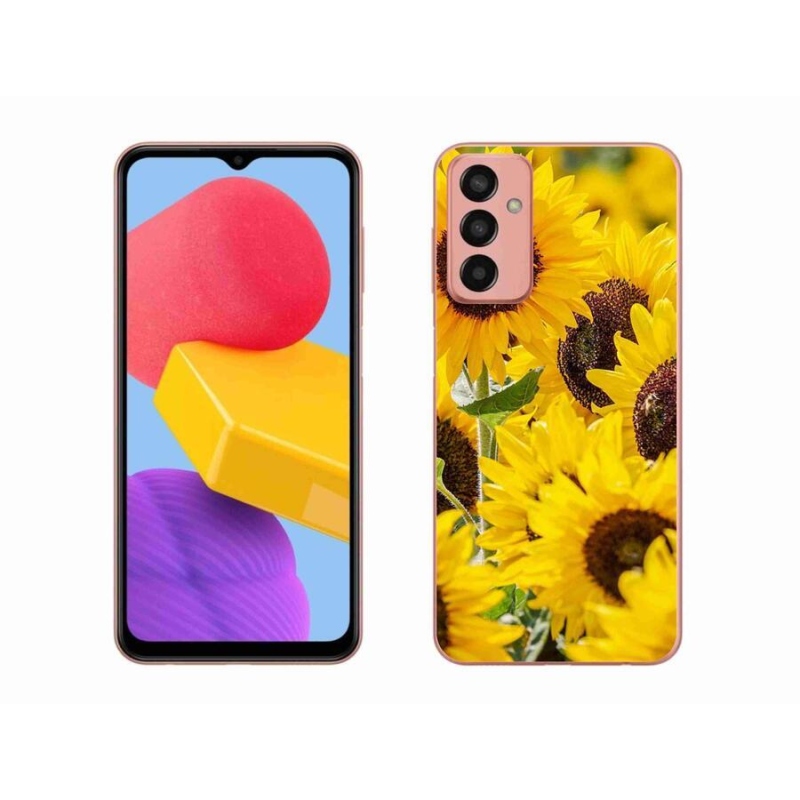 Zselés borítás mmCase Samsung Galaxy M13 készülékhez - Napraforgó