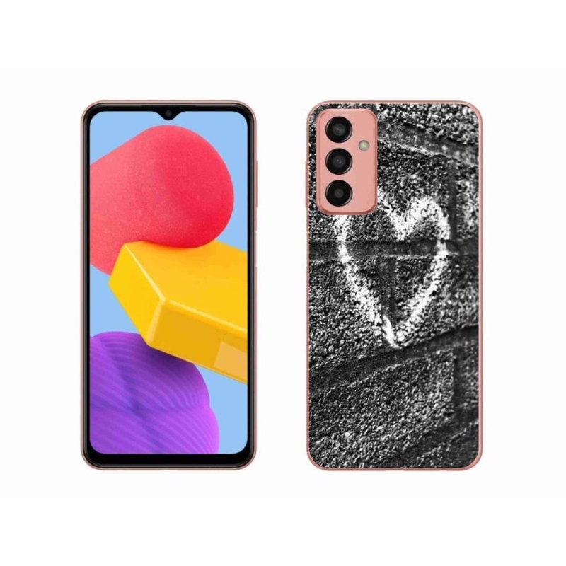 Gél borítás mmCase Samsung Galaxy M13 készülékhez - szív a falon