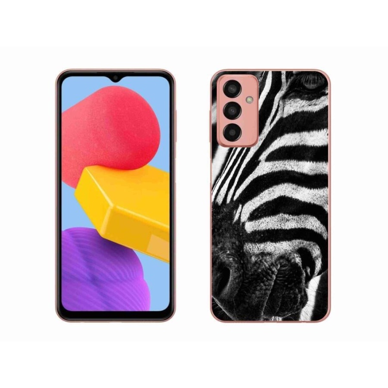 Zselés borítás mmCase Samsung Galaxy M13 készülékhez - zebra