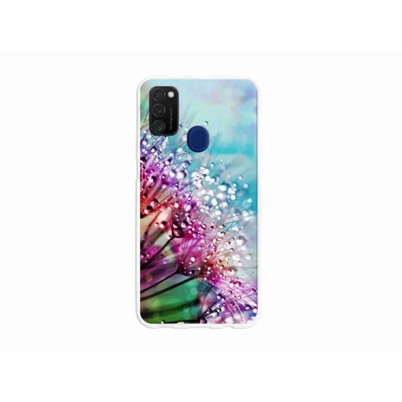 Gél borító mmCase mobiltelefonhoz Samsung Galaxy M21 - színes virágok