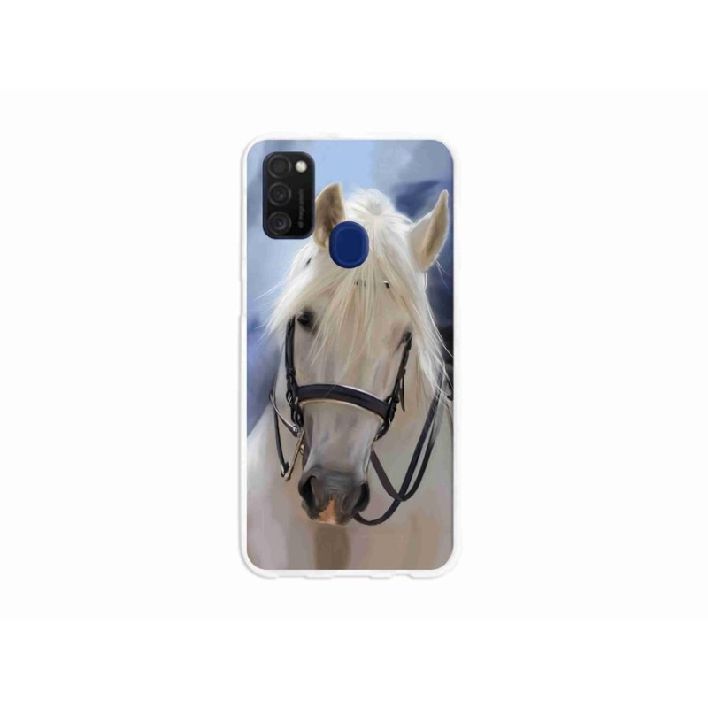 Gél borítás mmCase Samsung Galaxy M21 - fehér ló