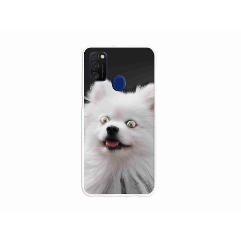 Gél védőhuzat mmCase Samsung Galaxy M21 - fehér tüske