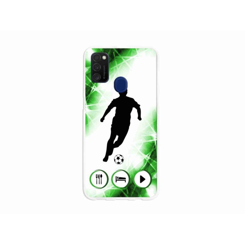 Gél borítás mmCase Samsung Galaxy M21 - focista számára