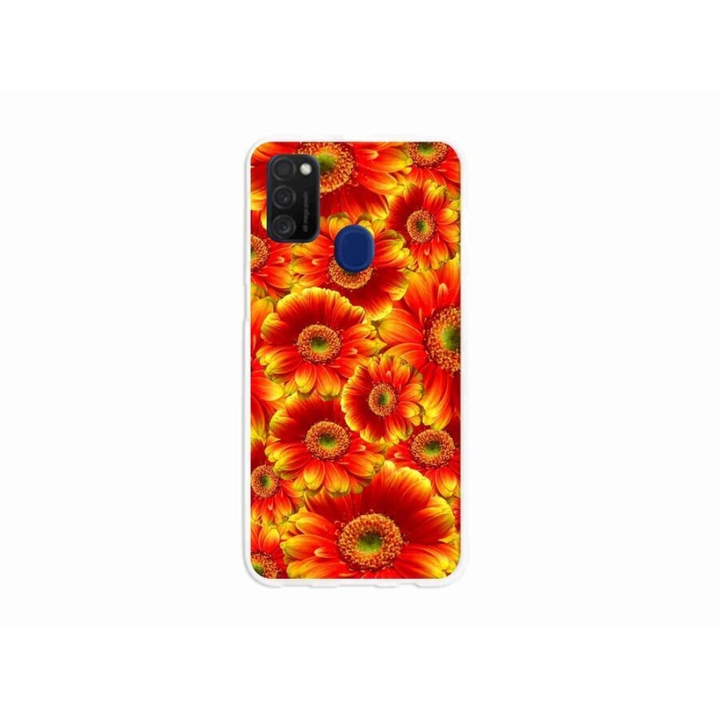 Gél borító mmCase mobiltelefonhoz Samsung Galaxy M21 - gerbera 1