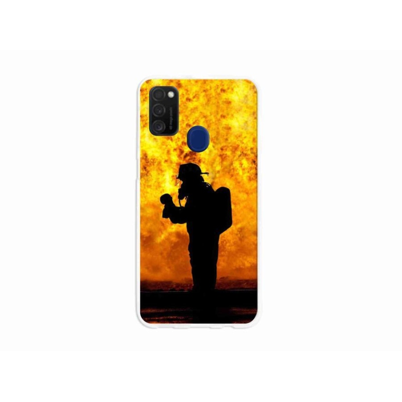 Gél borítás mmCase Samsung Galaxy M21 - tűzoltóhoz