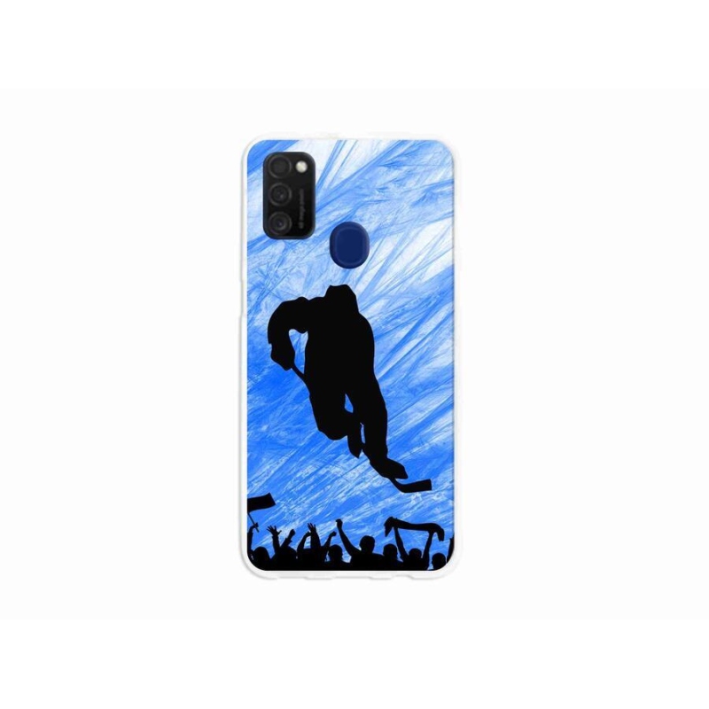 Gél borítás mmCase mobil Samsung Galaxy M21 - hokis játékoshoz
