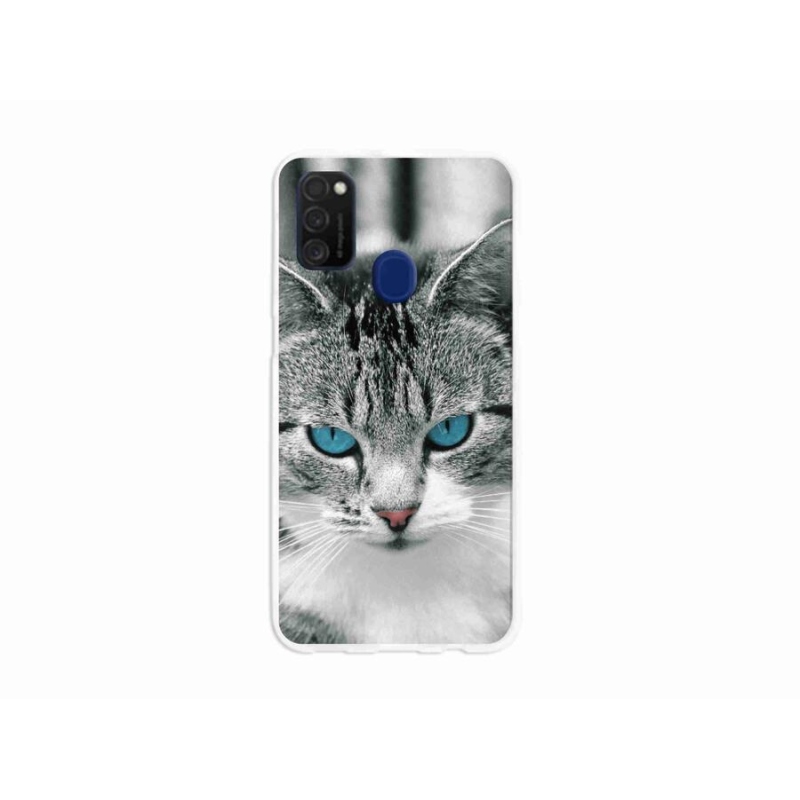 Zselés borítás mmCase Samsung Galaxy M21 - macskaszem 1