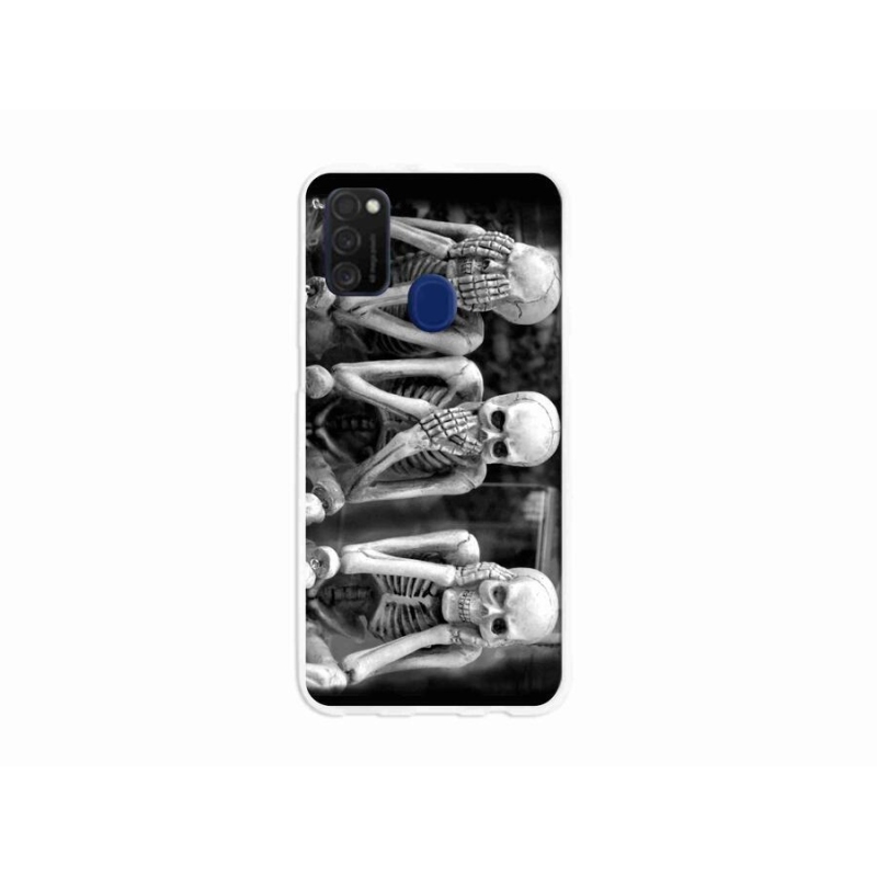 Zselés borítás mmCase Samsung Galaxy M21 - csontvázakhoz