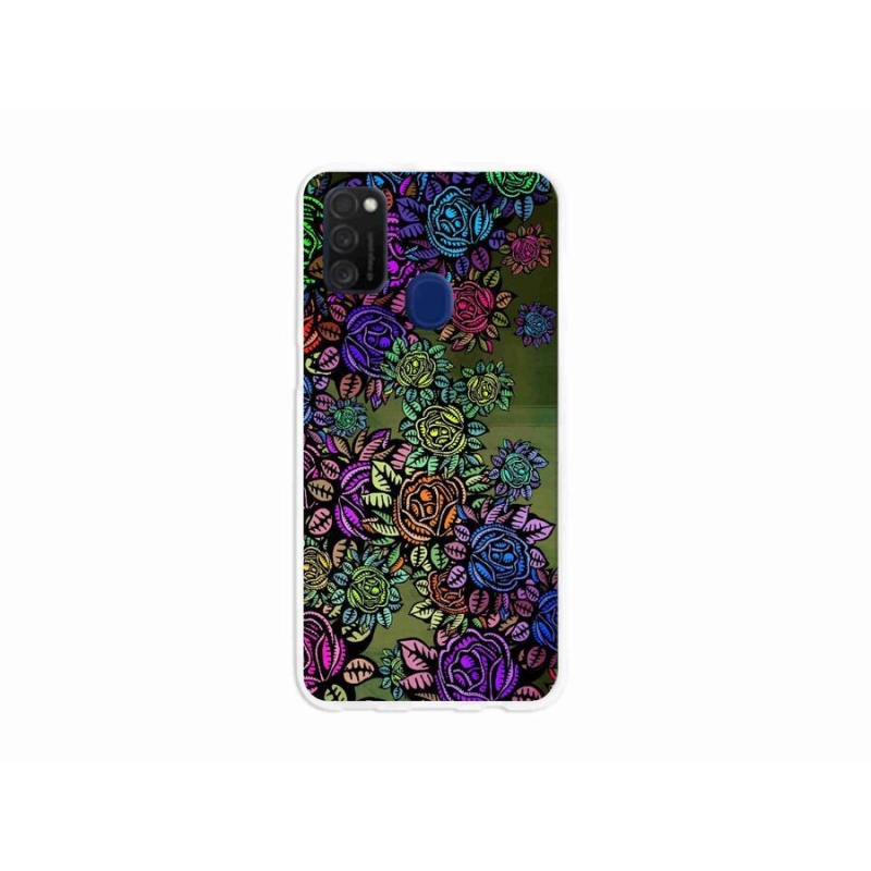 Gél borító mmCase mobiltelefonhoz Samsung Galaxy M21 - virágok 6