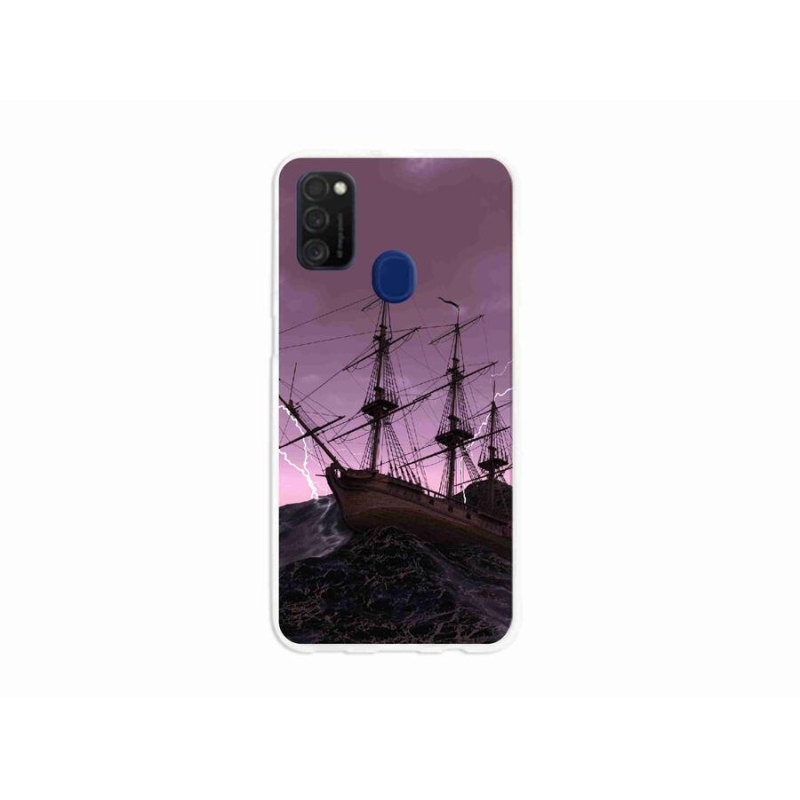 Zselés borítás mmCase Samsung Galaxy M21 - hajó a viharban