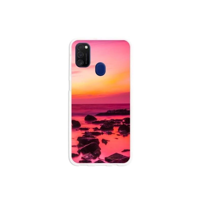Gél borító mmCase Samsung Galaxy M21 - tenger és ragyogás