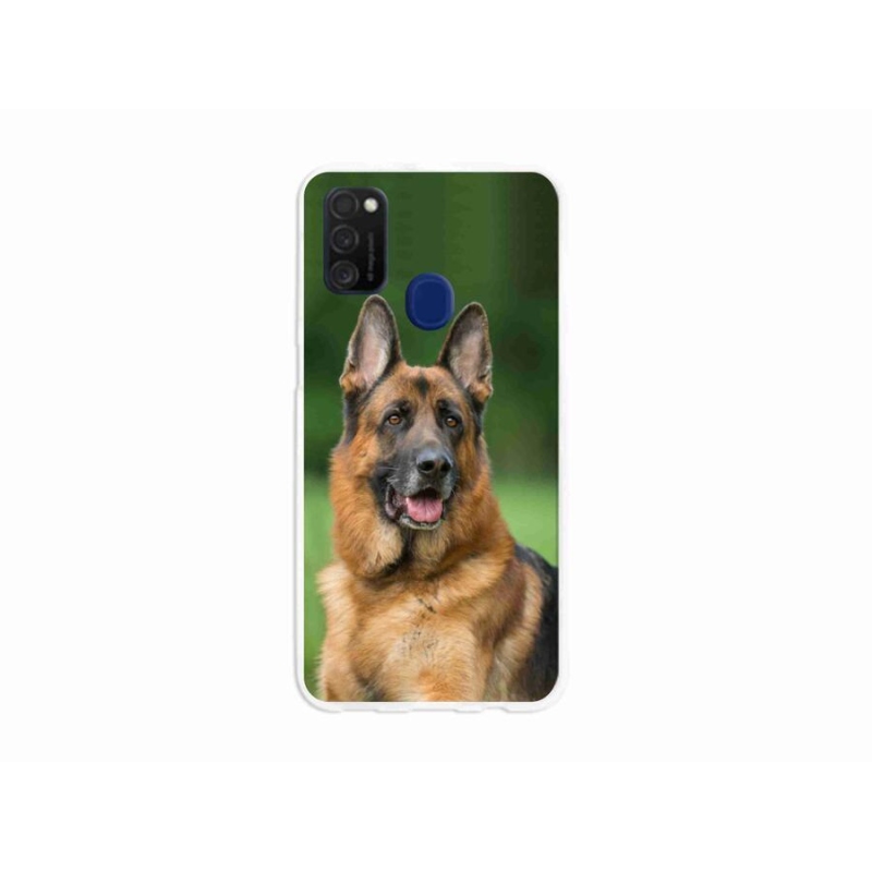 Gél borítás mmCase Samsung Galaxy M21 - Német juhászkutya számára