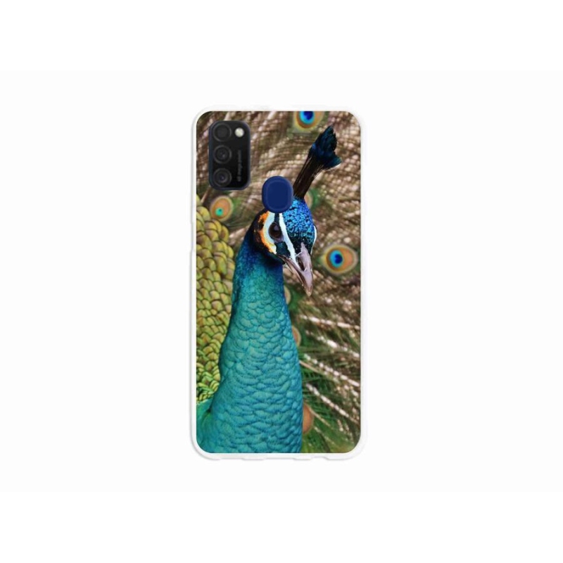 Zselés borítás mmCase Samsung Galaxy M21 - páva