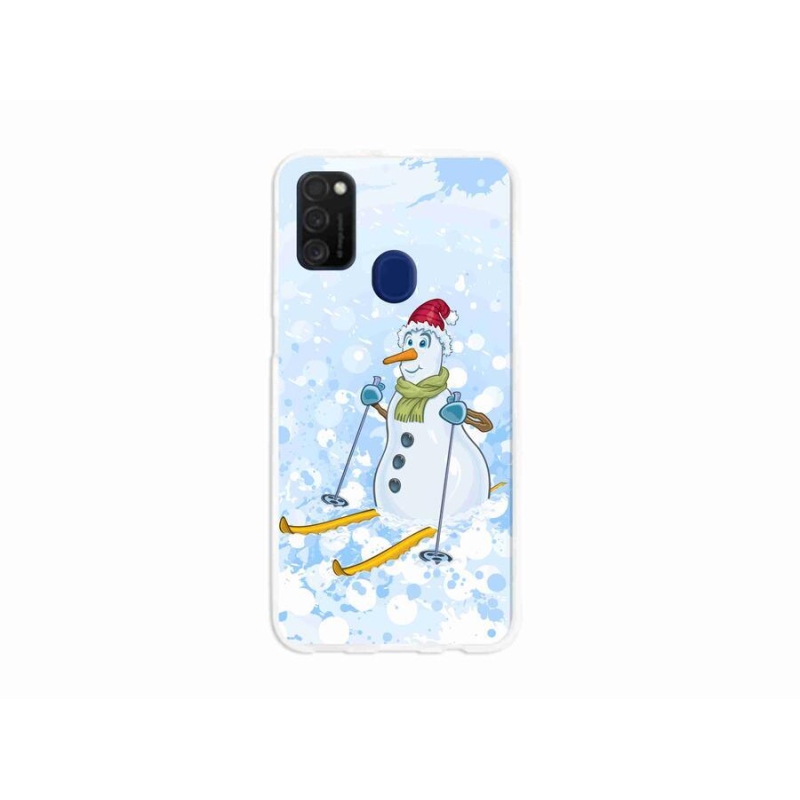 Gél borítás mmCase Samsung Galaxy M21 - hóemberhez
