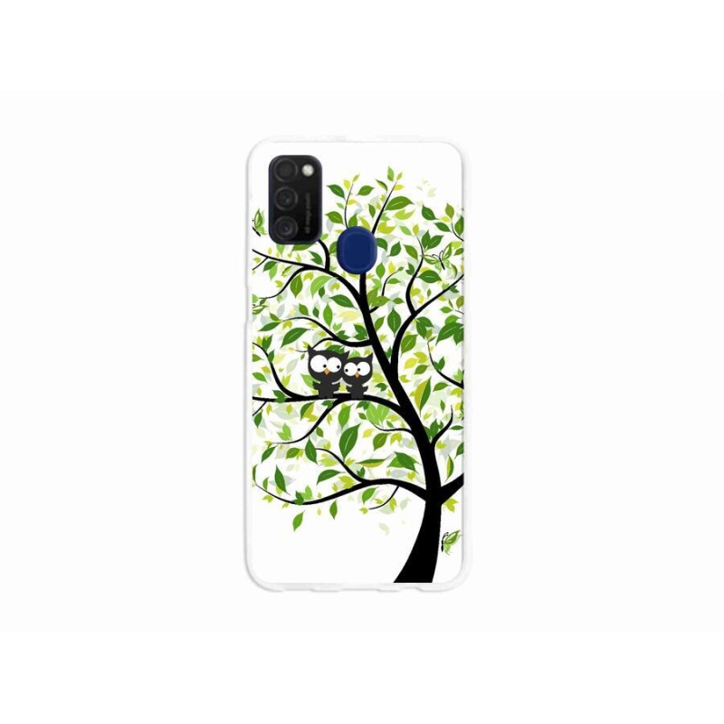 Zselés borító mmCase Samsung Galaxy M21 készülékhez - baglyok a fán