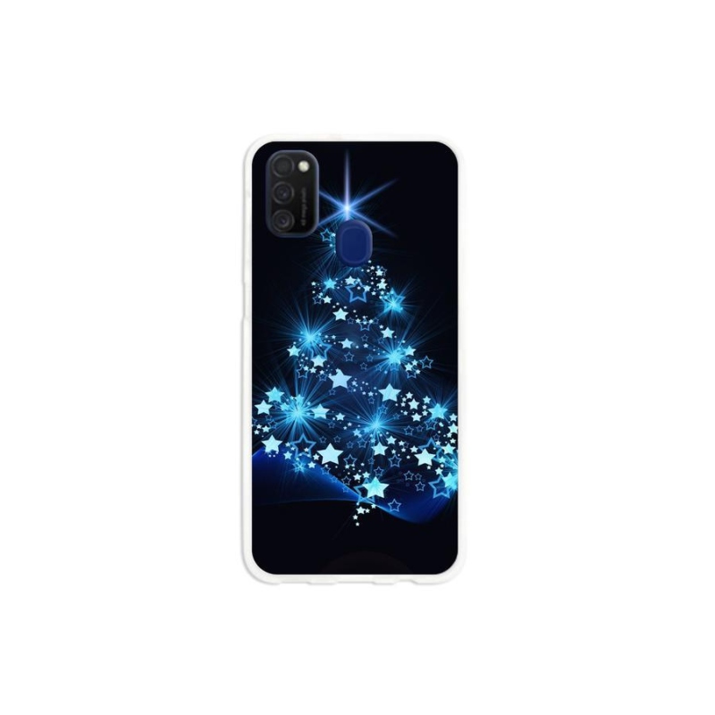 Gél borítás mmCase Samsung Galaxy M21 - karácsonyfa