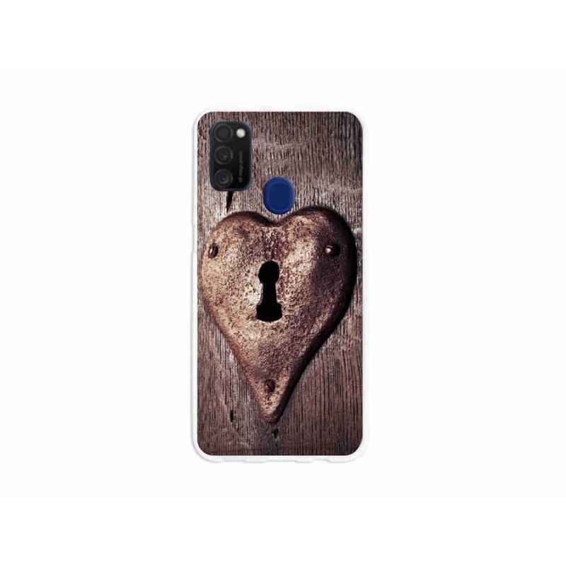 Gél borítás mmCase Samsung Galaxy M21 készülékhez - szív alakú zár