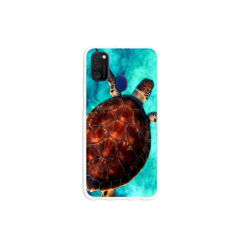 Gél védőhuzat mmCase Samsung Galaxy M21 - teknősbéka