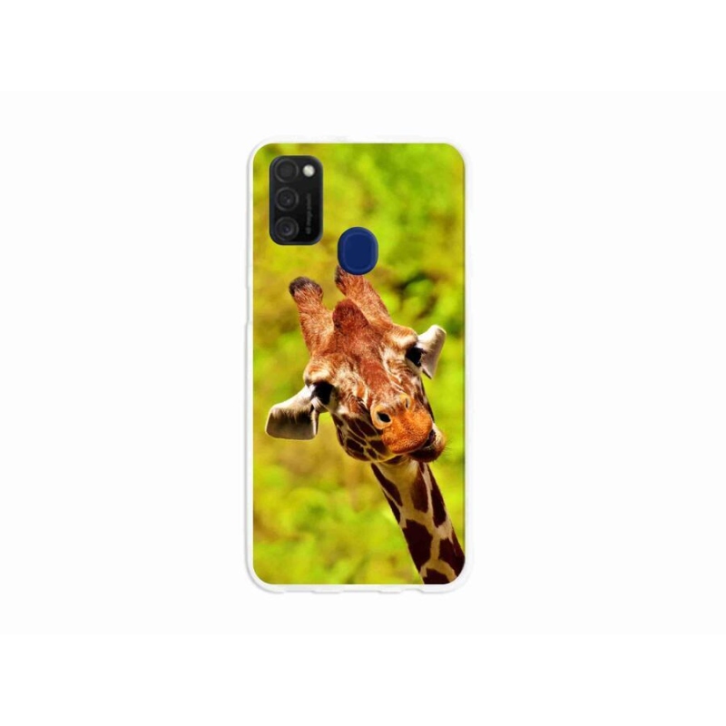 Zselés borítás mmCase Samsung Galaxy M21 - zsiráf
