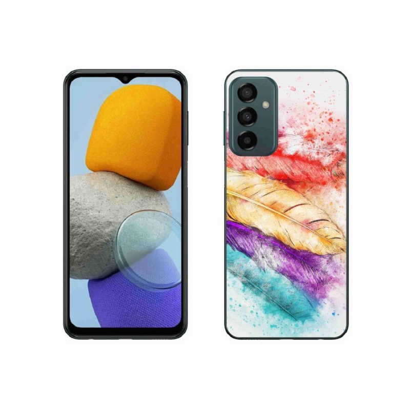 Zselés borítás mmCase Samsung Galaxy M23 5G - színes tollakkal
