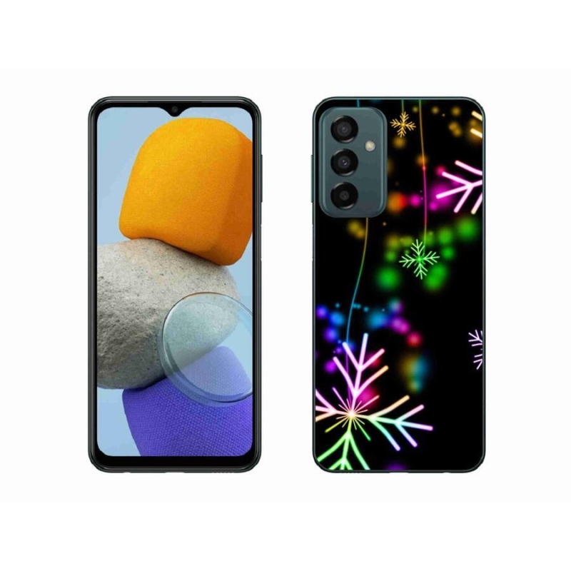 Gél borító mmCase a mobiltelefon Samsung Galaxy M23 5G - színes pelyhekkel