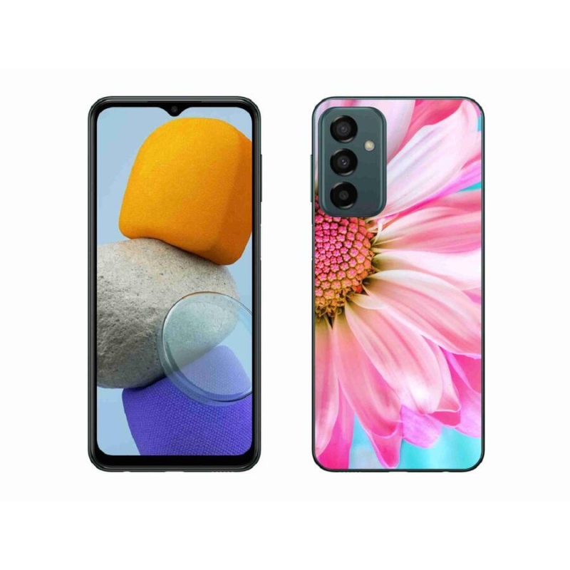 Gél védőhuzat mmCase Samsung Galaxy M23 5G - rózsaszín virág