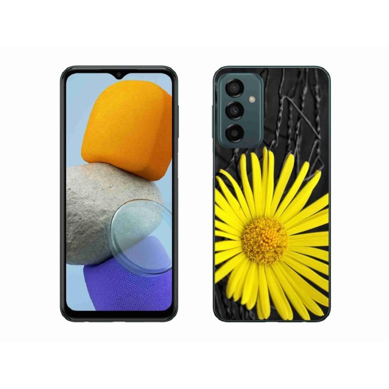 Gél védőhuzat mmCase Samsung Galaxy M23 5G - sárga virág