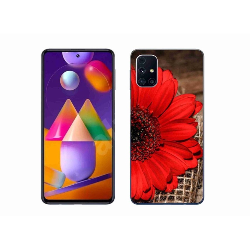 Gél borító mmCase Samsung Galaxy M31s készülékhez - gerbera