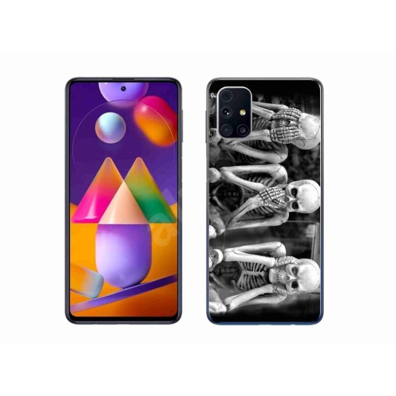 Zselés borítás mmCase Samsung Galaxy M31s - csontvázakhoz