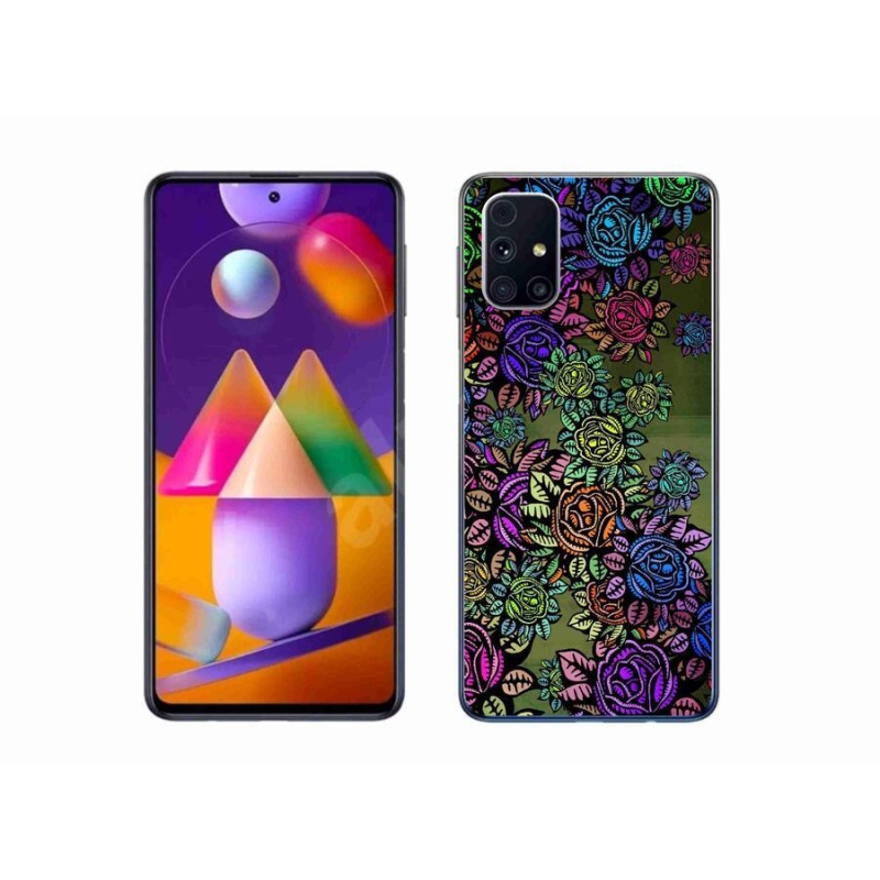 Gél borító mmCase a Samsung Galaxy M31s - virágokhoz 6