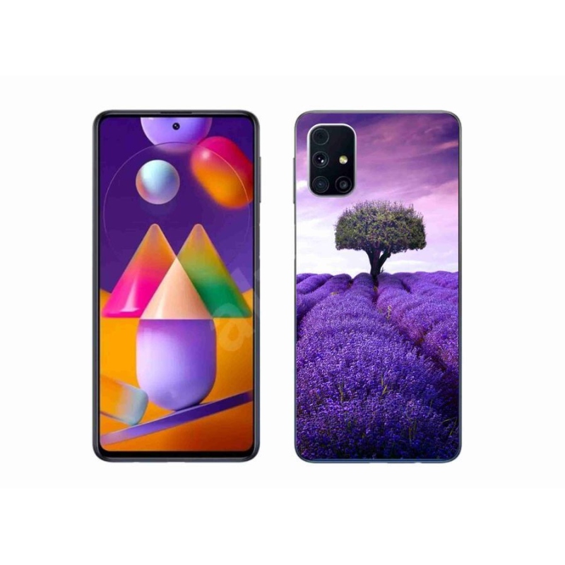 Gél védőhuzat mmCase Samsung Galaxy M31S készülékhez - levendula rét