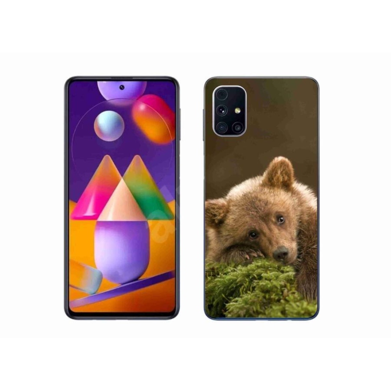 Zselés borítás mmCase Samsung Galaxy M31s készülékhez - mackó