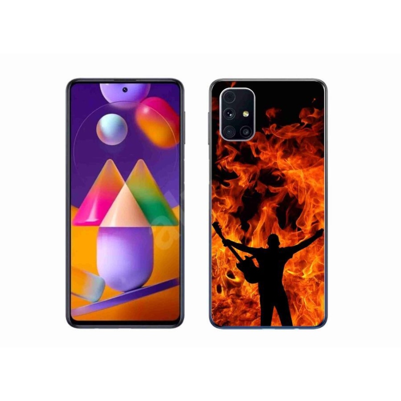 Gél borítás mmCase Samsung Galaxy M31s - zenész és tűz