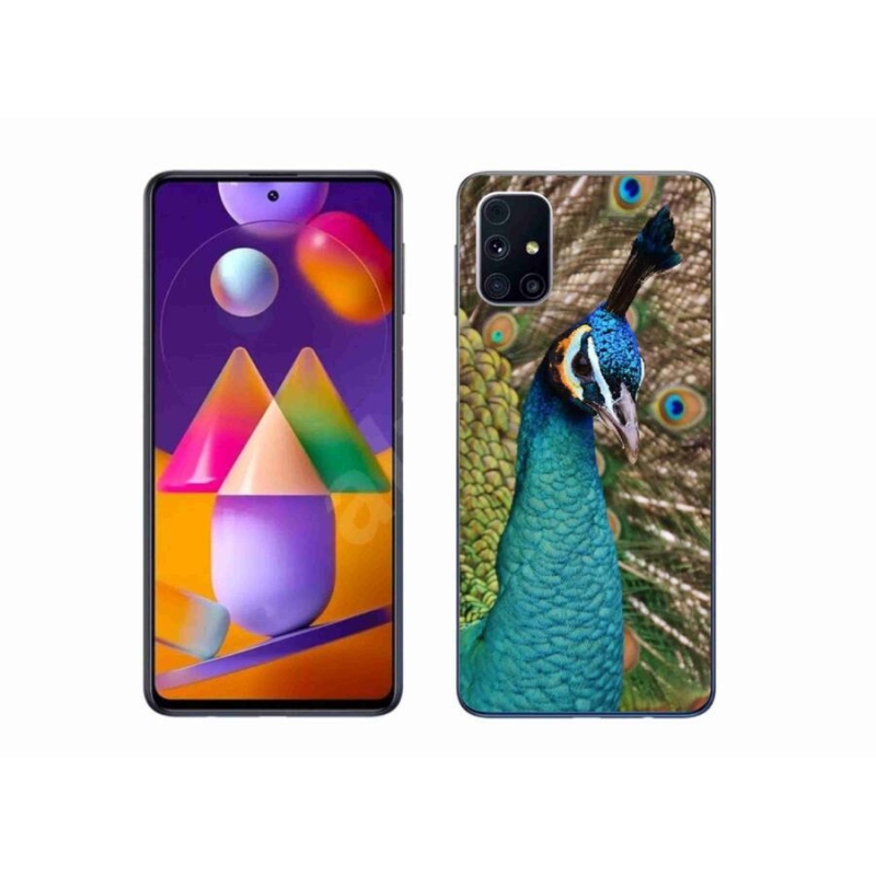 Gél védőhuzat mmCase Samsung Galaxy M31s készülékhez - páva