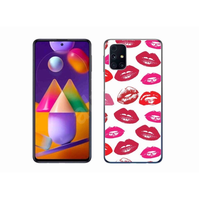 Gél védőhuzat mmCase Samsung Galaxy M31s készülékhez - ajkak