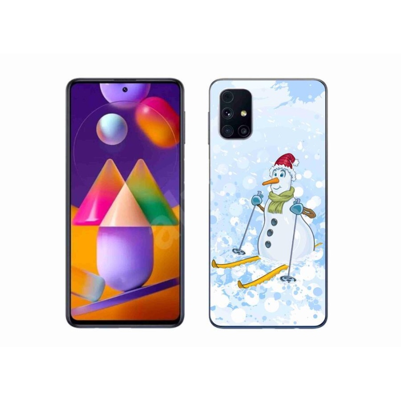 Gél védőhuzat mmCase Samsung Galaxy M31s készülékhez - hóember