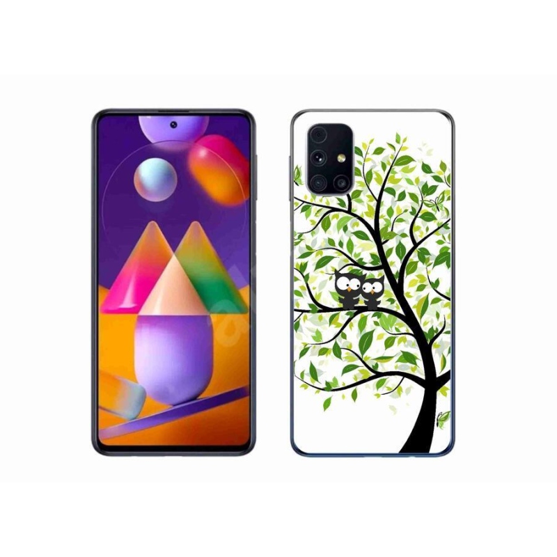 Zselés borító mmCase Samsung Galaxy M31s készülékhez - baglyok a fán
