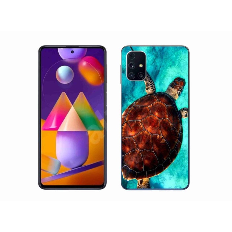 Gél védőhuzat mmCase Samsung Galaxy M31s készülékhez - teknősbéka