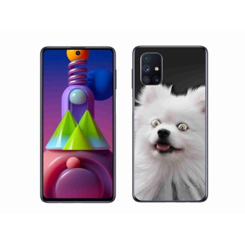 Zselés borítás mmCase Samsung Galaxy M51 készülékhez - fehér tüske