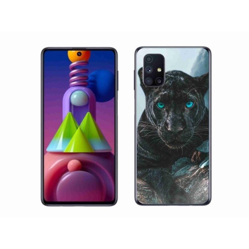 Gél védőhuzat mmCase Samsung Galaxy M51 - fekete párduc