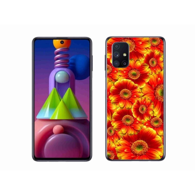 Gél borító mmCase mobiltelefonhoz Samsung Galaxy M51 - gerbera 1