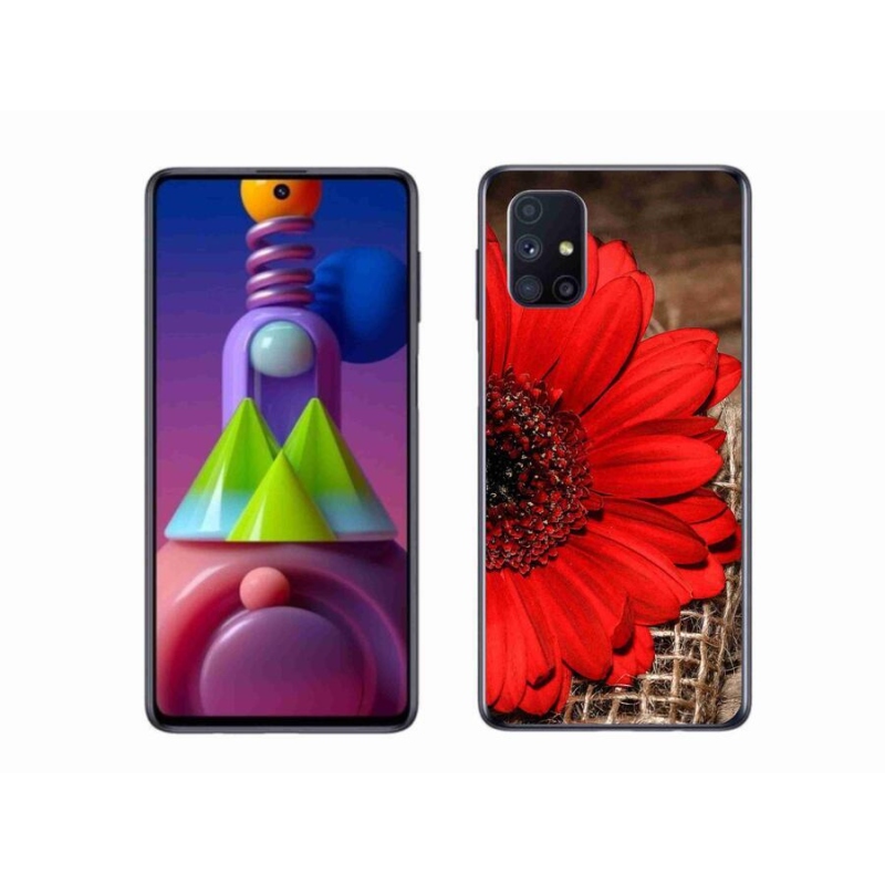 Gél borítás mmCase Samsung Galaxy M51 készülékhez - gerbera